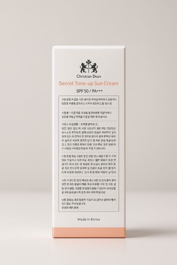 Christian Dean Secret Tone-up Sun Cream SPF50+/PA+++ - Image 2
